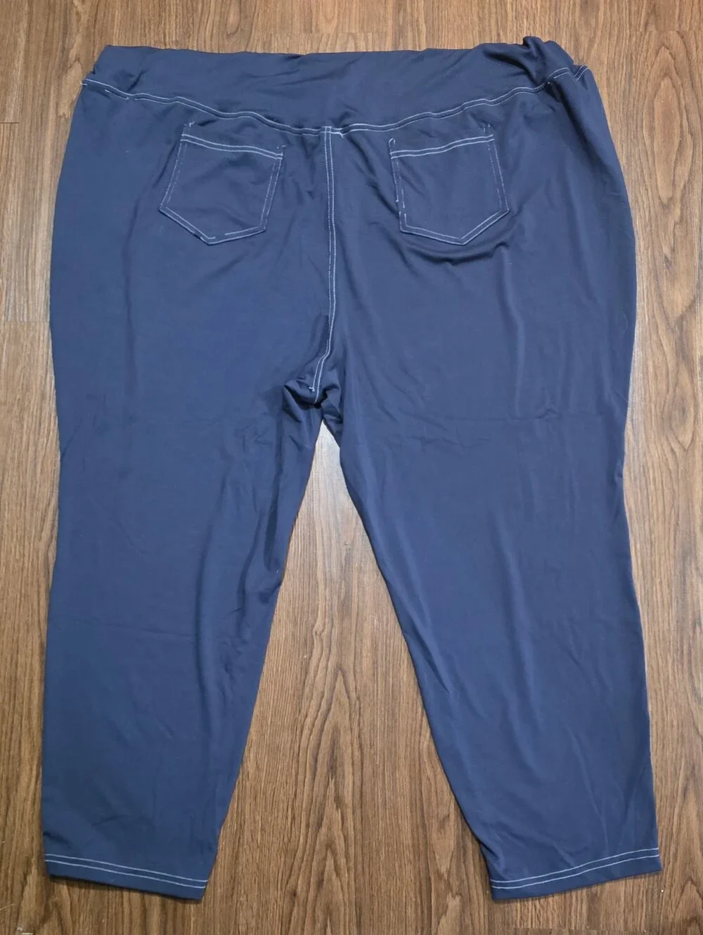 SHEIN 2 Pair Navy&Black Lightweight Pull-on Leisure Pants Women's Size 7XL+